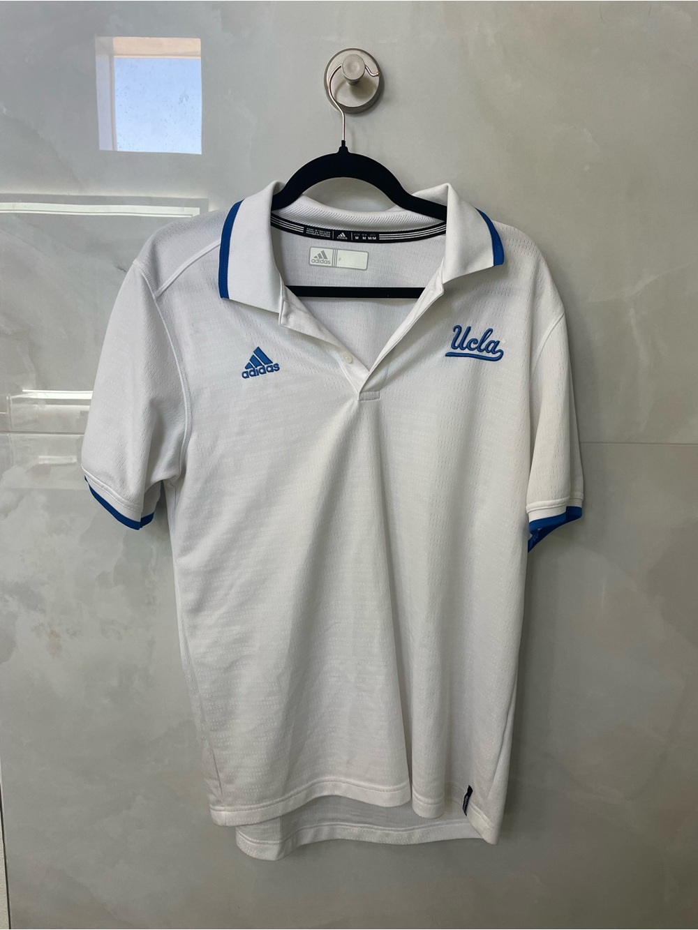Adidas UCLA White Polo Shirt